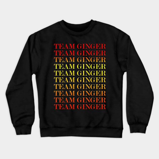 Team ginger font illustration Crewneck Sweatshirt by Aldebaran